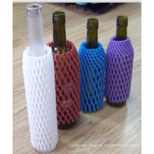 China Factory FDA Approved Free Sample EPE Foam Plastic Wine Bottle Mesh Net Popular in Australia Market